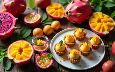 Les fruits exotiques à intégrer dans des desserts maison originaux