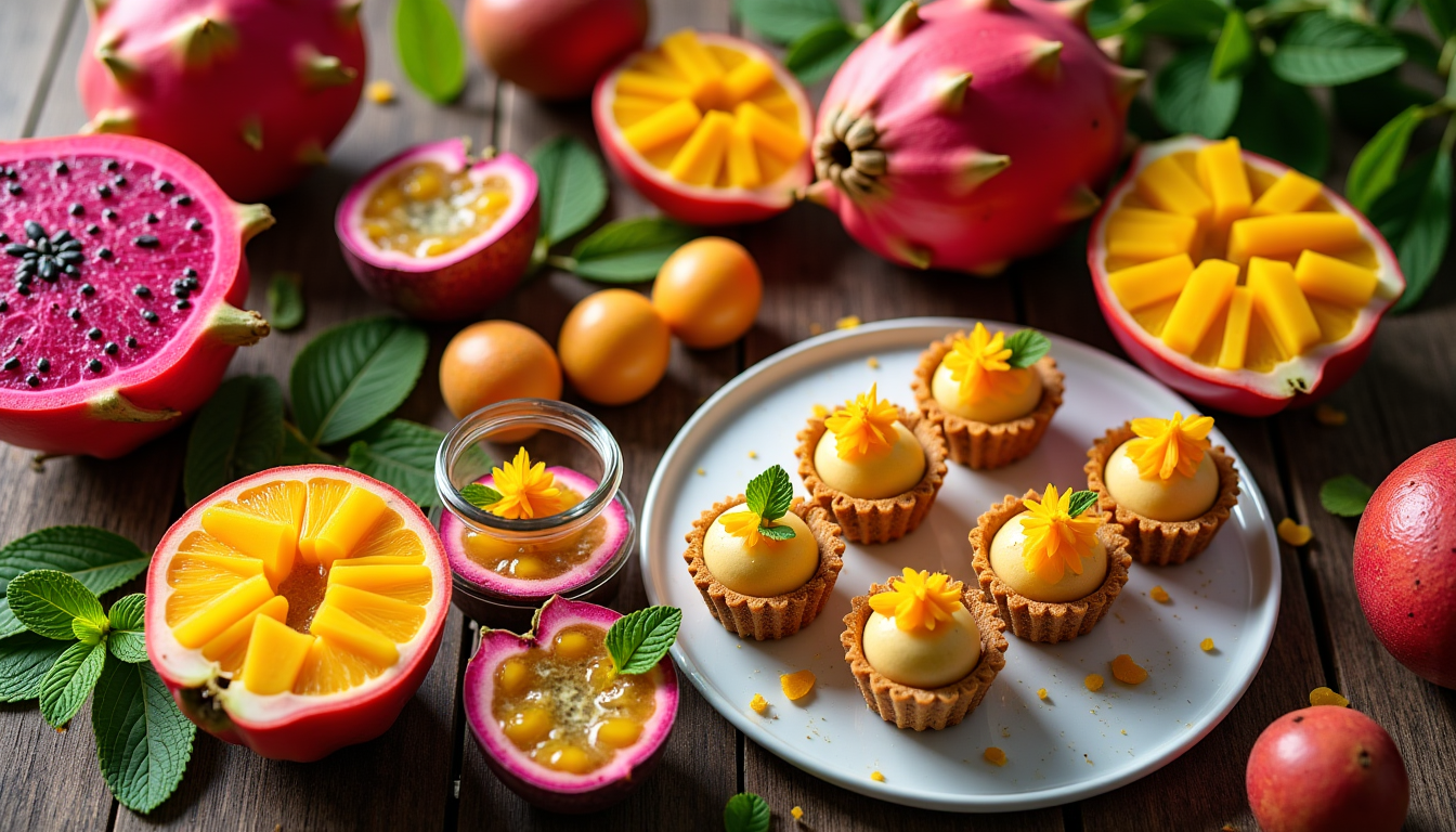 Les fruits exotiques à intégrer dans des desserts maison originaux