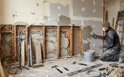 mur en rénovation